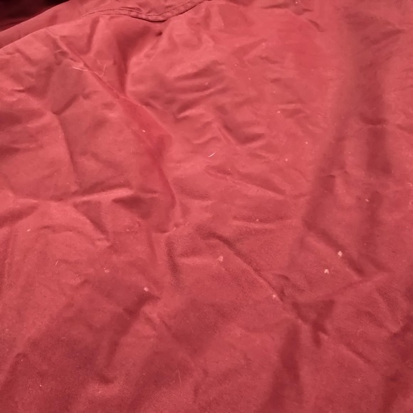 Vintage LL Bean Jacket Mens Large Red Colorblock Aztec Thinsulate Hooded USA 90s - Picture 15 of 16